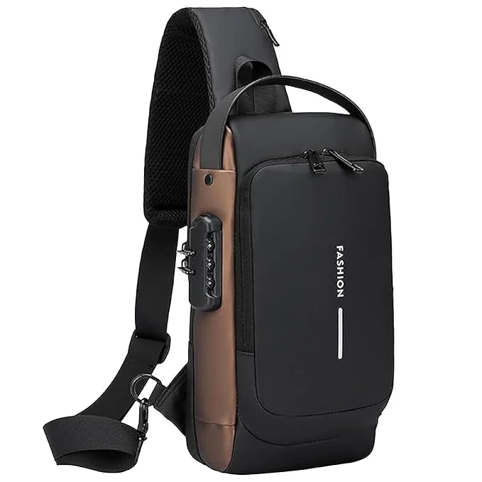 Premium Anti-Theft Business Sling Bag with USB Charging