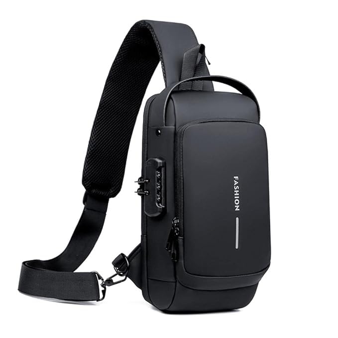 Premium Anti-Theft Business Sling Bag with USB Charging