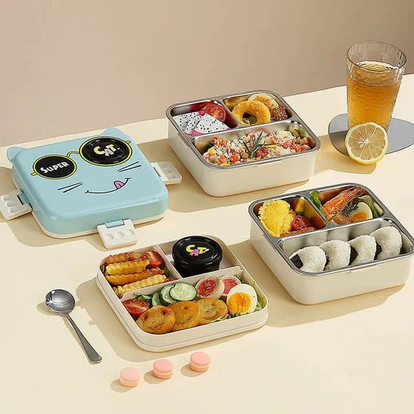 Cat Eye Stainless Steel Lunch Box